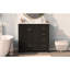 Ensemble de meuble-lavabo noir 36 po avec lavabo en céramique 36 po - 2 portes à fermeture douce et 5 tiroirs