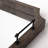 Hornbeck 23" Brown Hexagonal Wood and Mirrored Glass Serving Tray With Handles