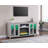 Ellington 70"W Light Gray Finish Fireplace Tv Stand Console With Heater, Led Light, Cabinets, Shelves-1618546675
