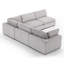 Canapé modulaire rembourré 5 pièces Nuccio