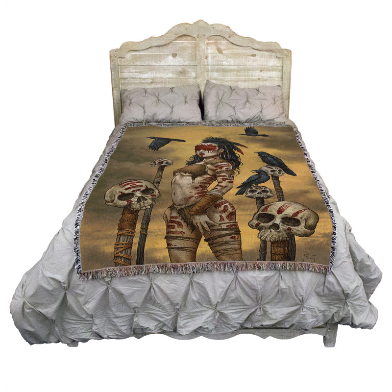 Couverture «Pure Country Weavers» Raven Spirit Warrior avec crânes par Mitch Foust
