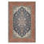 Orange Navy Boho Vintage Cotton Chenille Kilim Non-Slip Cotton Base Kilim-1296291626