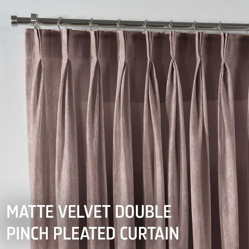 Room Darkening Single Curtain Panel, 65 W x 425 D cm, Salt