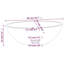 Metro Lane Adaryll 500mm L x 370mm W Glass Circular Sink-661428589