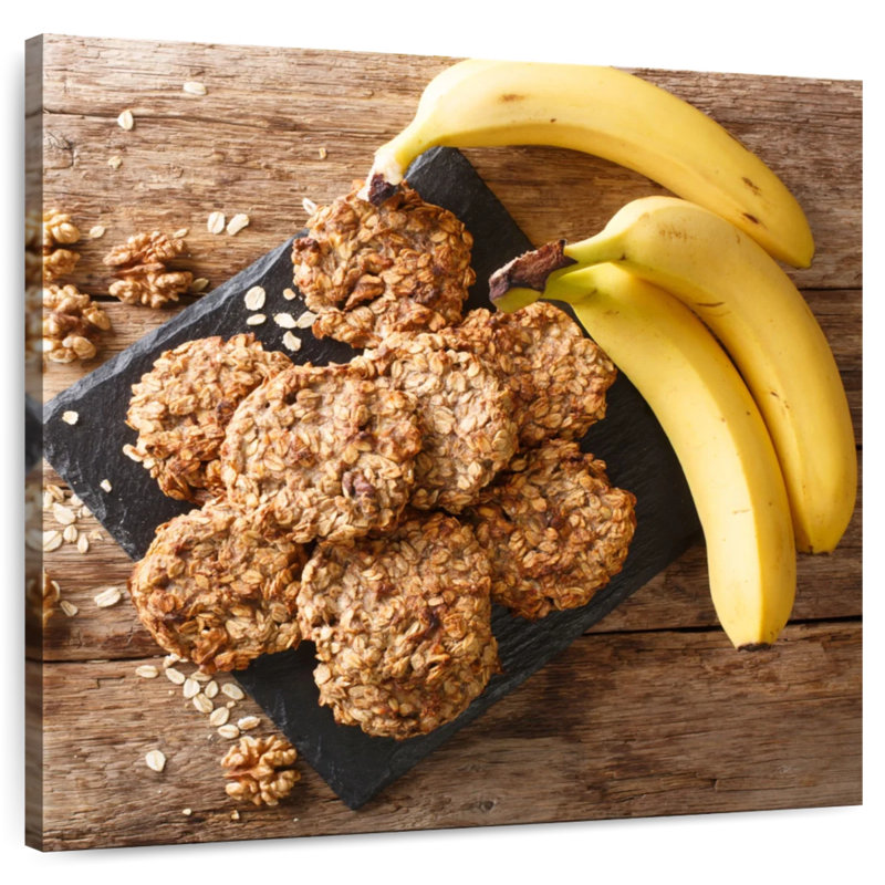 Biscuits Yarlin à la banane et à l'avoine, H 10 po x l 10 po