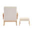 STORYTELLER ROCKING NURSING CHAIR & STOOL - OFF WHITE TED