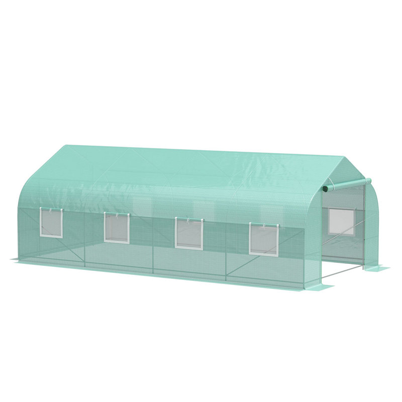 9.75"  W x  19.75" D Hobby Greenhouse, Green