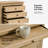 Arthelia Traditional 28.37''W 3-Drawer End Table with Charging Station and Pull-out Shelf-1362855949
