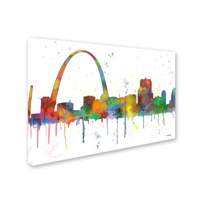 « gateway arche st louis horizon mclr-1 », impression sur toile tendue