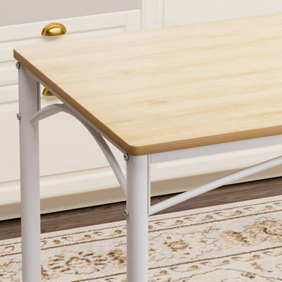 Ensemble table et chaises de salle à manger, table de bar avec 4 bancs, comptoir de cuisine avec chaises, style industriel pour la cuisine, le petit-déjeuner, le salon ou une salle de réception.