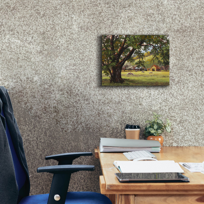  «Quiet Meadow» par Erin Dertner, art mural sur toile, 16 po x 12 po