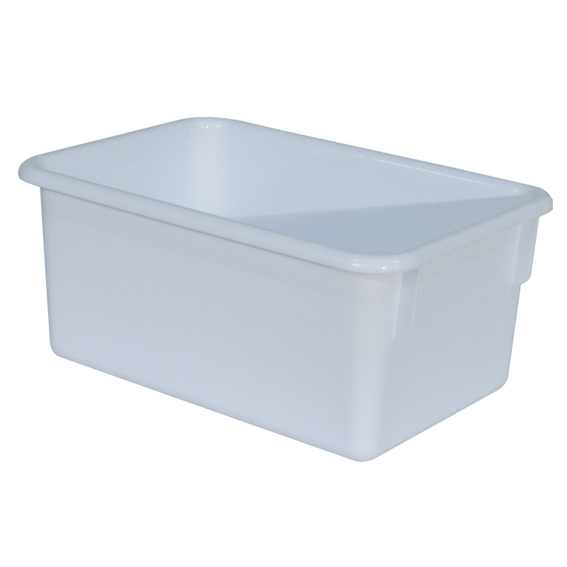 Bac en plastique, Blanc