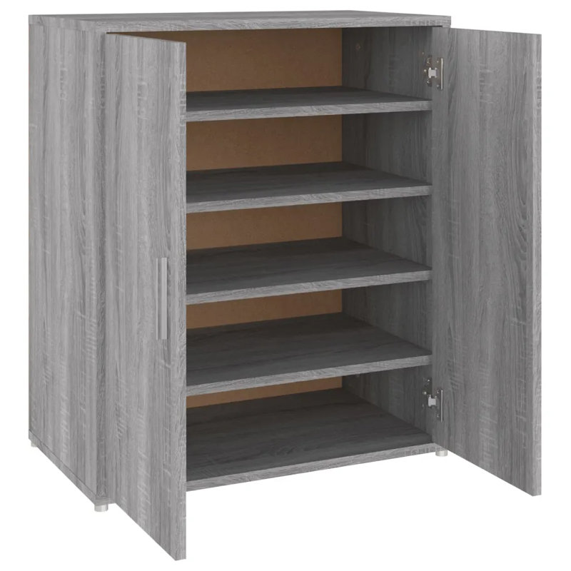 Shoe Cabinet 60x35x70 cm Engineered Wood, Grey Sonoma