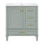 Meuble-lavabo durable de 30 pouces avec lavabo en céramique, imperméable et résistant aux taches pour une utilisation durable-1476424261