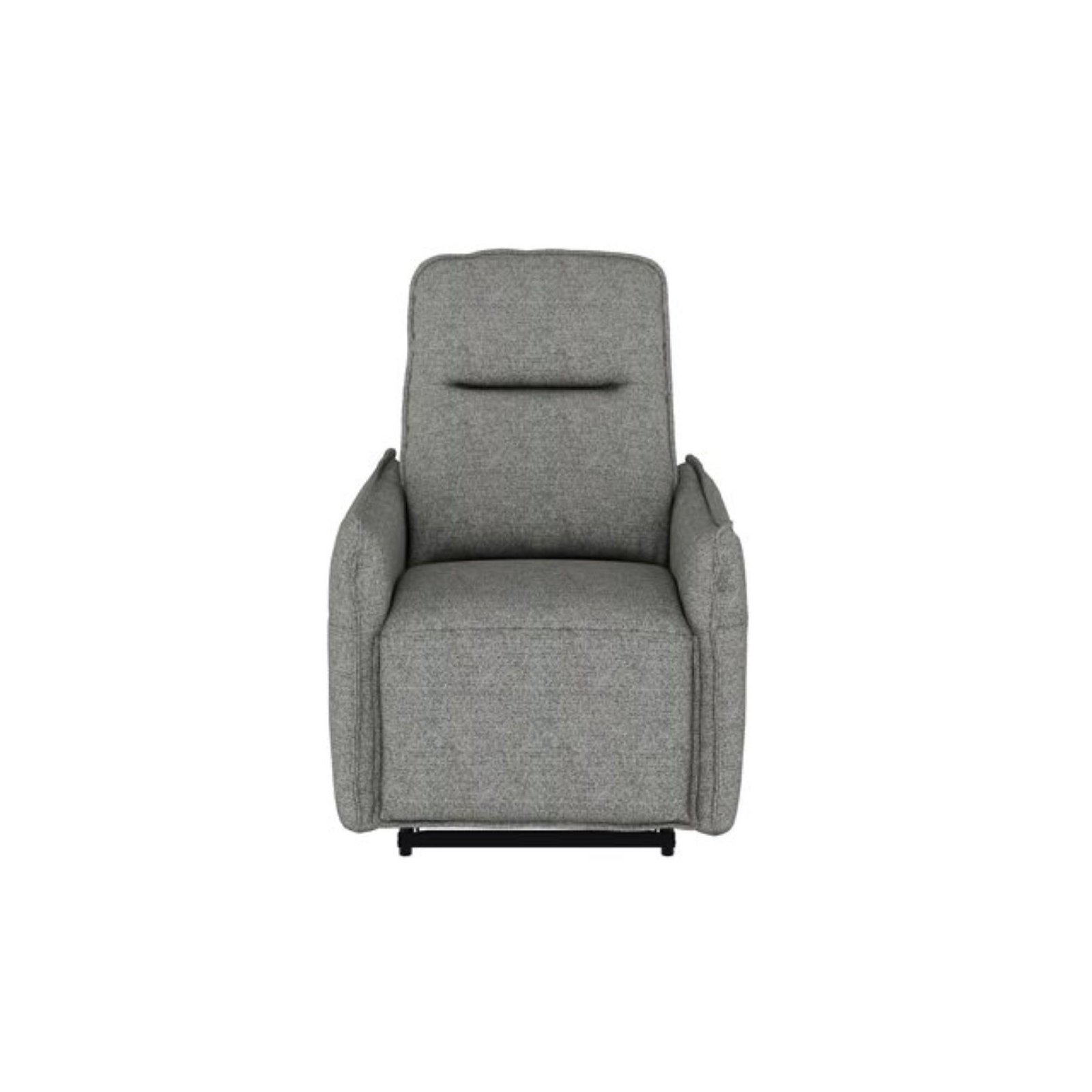 Manual Recliner, Gray Polyester