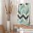 Abstract Chevron Pattern III Retro Unframed Art Print