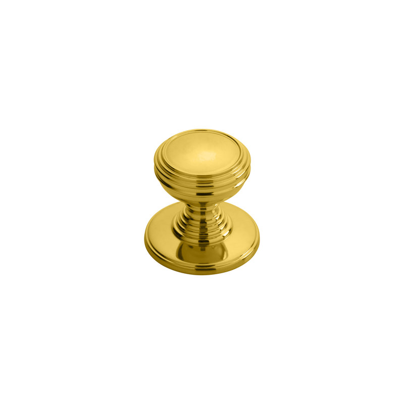 FTD DELAMAIN PLAIN KNOB 30Mm, Polished Brass