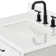 Tidworth 30'' Solid Wood Single Bathroom Vanity with 1.5'' White Quartz Top, Rectangular Sink