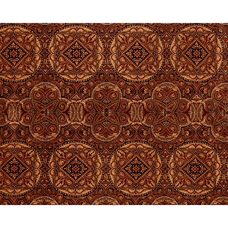 Tapis rectangulaire en laine noué à la main