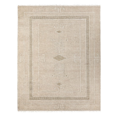Jaipur Living Cohar Hand Knotted Medallion Beige/Cream Area Rug (9'X12')