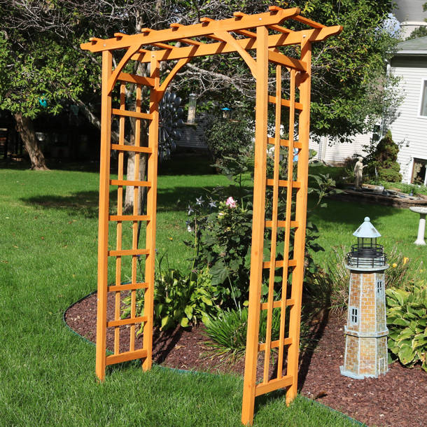 Red Barrel Studio® Brandon-leigh 88'' H X 81'' W Steel Arched Trellis 