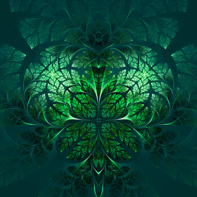 Leavens Fabulous Fractal Pattern by Velirina - Wrapped Canvas Print