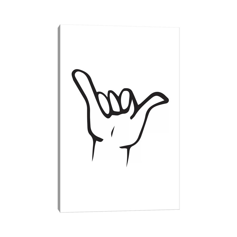 Shaka - Wrapped Canvas Painting, 66.04 cm H x 45.72 cm W