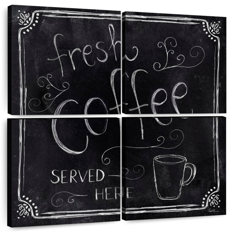 Plaque murale Kema Fresh Coffee Served Here