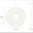 26"OD x 9"ID x 1/4"T Blume Wood Fretwork Pierced Ceiling Medallion, Hickory-63412057-63412060