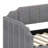 Multifunctional Lounge Bed Featuring Hidden Trundle Storage and Built-in Device Charging Ports-175873594