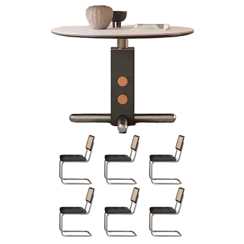 Table de salle à manger en bois massif de style médiéval, H 29,52 po x L 47,27 po x l 47,24 po 