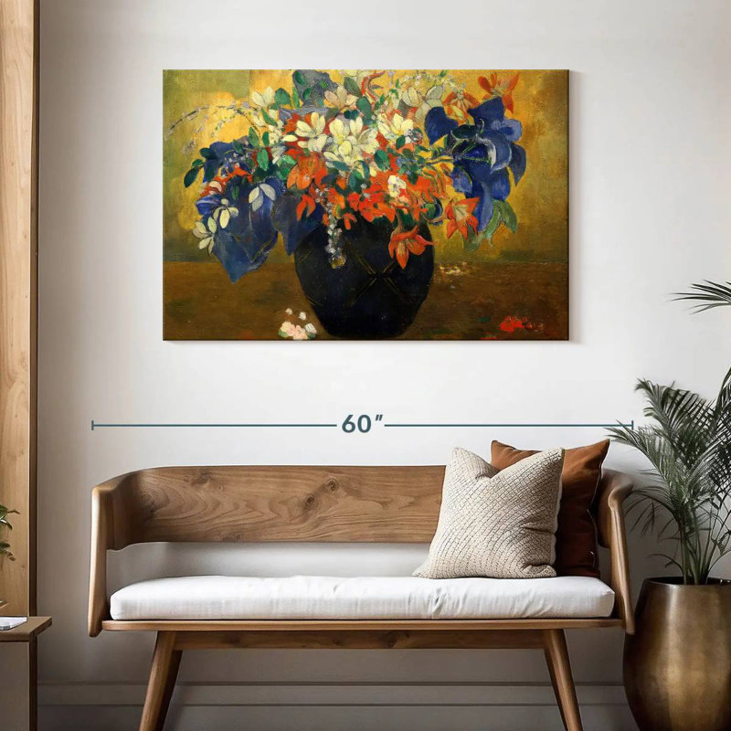 Harnek un vase de fleurs 1896, H 30 po x l 45 po