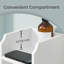 Rangement pour papier hygiénique, armoire à rouleau de papier hygiénique, armoire de salle de bain, étagère de salle de bain étroite, tablettes réglables, peu encombrante, assemblage facile, blanc