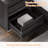Louby Farmhouse Nightstands With Charing Station, Black-481973450
