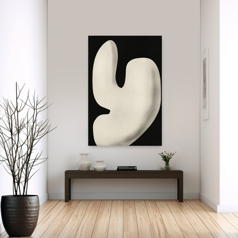 Dashiell Contemporary Art Abstract Modern Retro Cactus Landscape Nature Wall Art - Wrapped Canvas Print