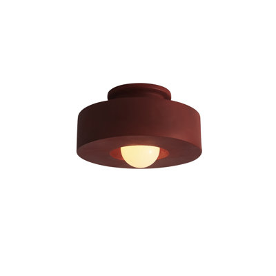 Blayke Minimalist Resin Flush Mount Close to Ceiling Lighting Fixture