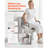 Raised Toilet Seat with Arms, 300 lbs Load Capacity, 3.5-Inch Lift Height, Widened Commode Elevated Toilet Seat Riser with Padded Handles for Seniors, Elderly, Handicap, Disabled, and Adults