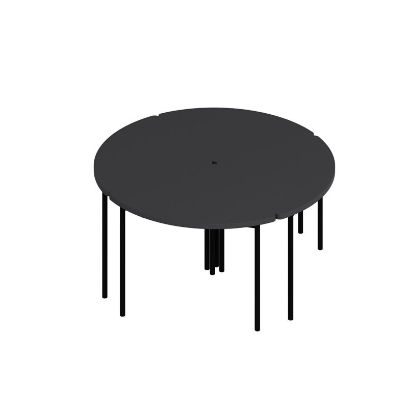 Modern Anthracite Coffee Table, 35.4 x 16.5 x 16.5 inches | 100% Melamine Coated Particle Board, Thickness: 0.7 inches | Stylish Solid Color Design, Perfect for Living Room & Contemporary Spaces, Durable & Elegant