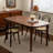 Brown Oval Solid Wood Dining Table
