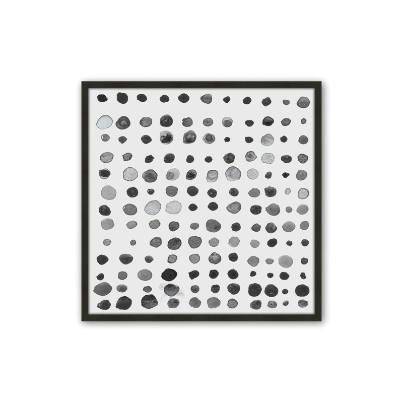 Commande en noir et blanc, reproduction sur toile, H 21,5 po x l 21,5 po, Noir satiné