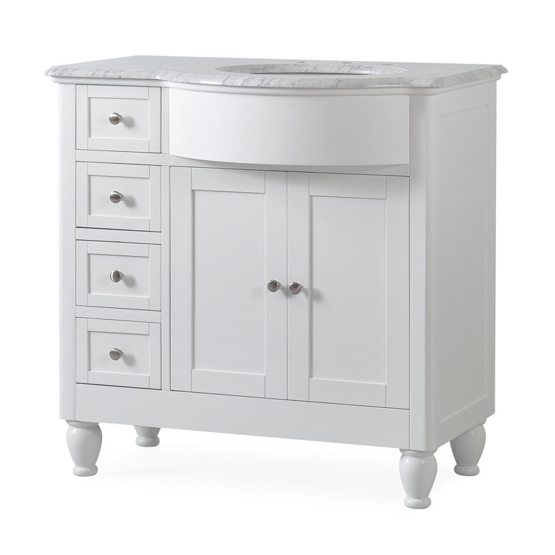 Comptoir de meuble-lavabo droit 38 po