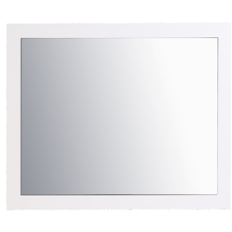 Miroir de salle de bain Schweitzer, H 31,61 po x l 49,3 po, Blanc