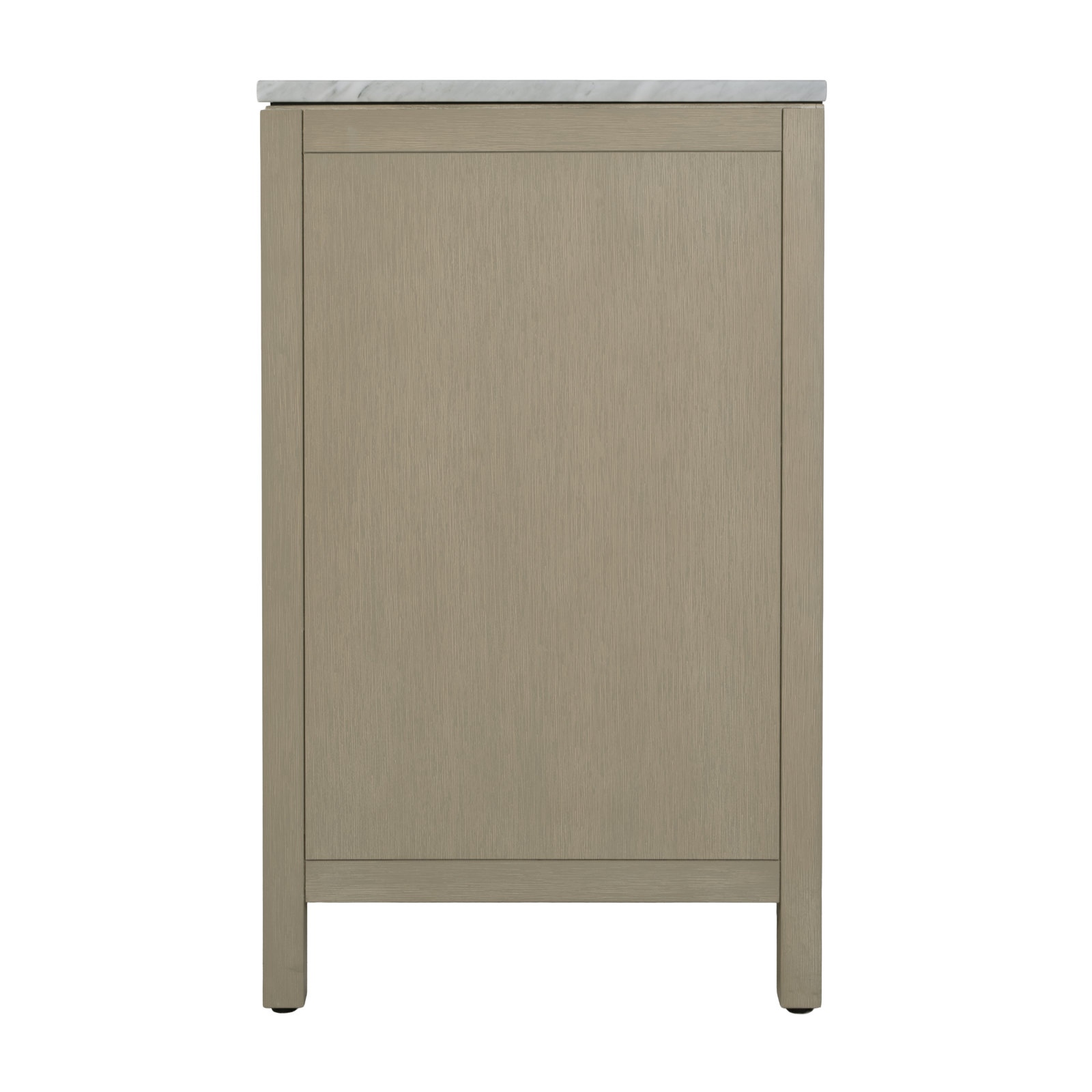 Celine 24" Carrara Marble Single Bathroom Vanity, Antique Taupe