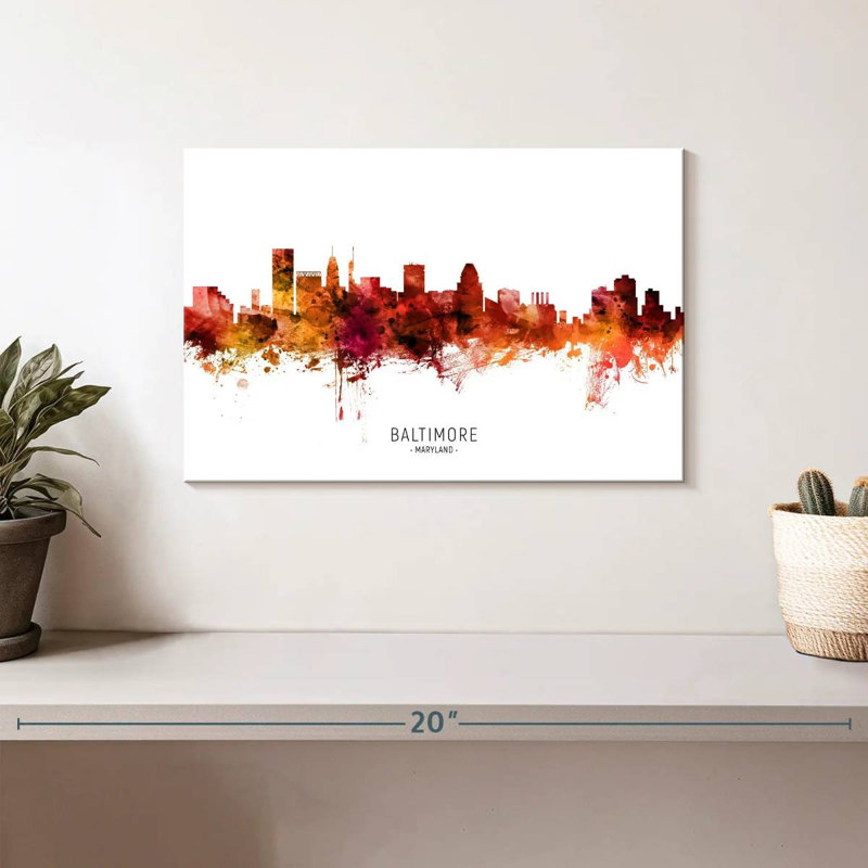 Nicci Baltimore, Maryland Skyline III, H 8 po x l 12 po