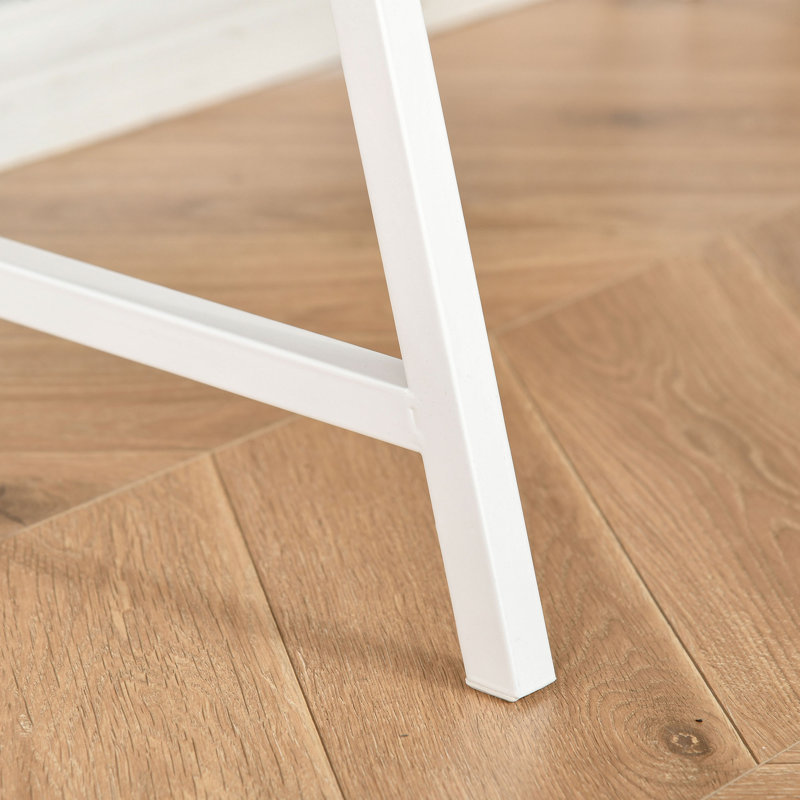 Maryhannah Writing Desk, Natural/White