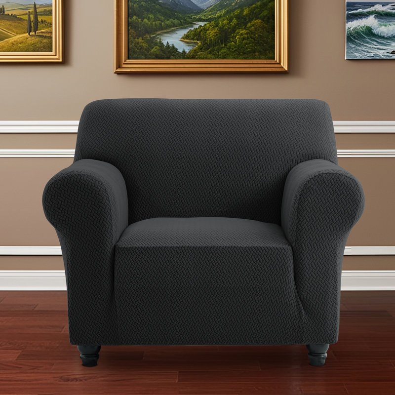 Luxury Microfiber Stretch Spandex Box Cushion Sofa Slipcover – Soft, Breathable, Wrinkle-Resistant & Durable Anti-Slip Furniture Protector