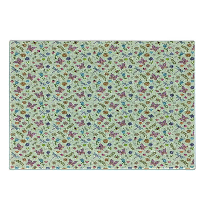 Multicolore planche à découper en verre trempé Ambesonne