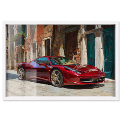 Car in Italy Shadowbox Print Car Art by Art Remedy