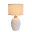 Lampe de table 25,25 "en céramique à intensité variable avec abat-jour en lin, lampe de chevet moderne