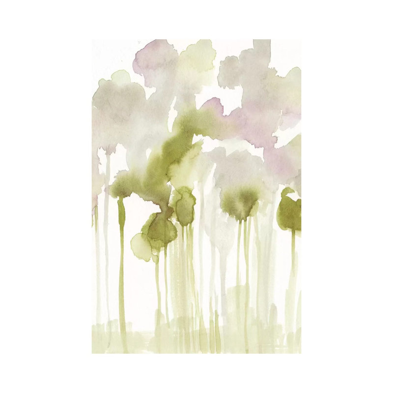 Aquarelle Forest I 1 Piece Wrapped Canvas Painting, 152.5 cm H x 101.5 cm W